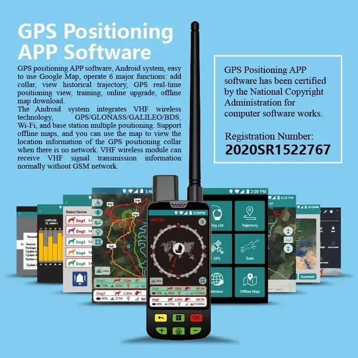 Traceur GPS Eseek pour chiens de chasse accessoire entraînement animal compagnon avec appareil portable deux colliers entrainement occassions spéciales chasse