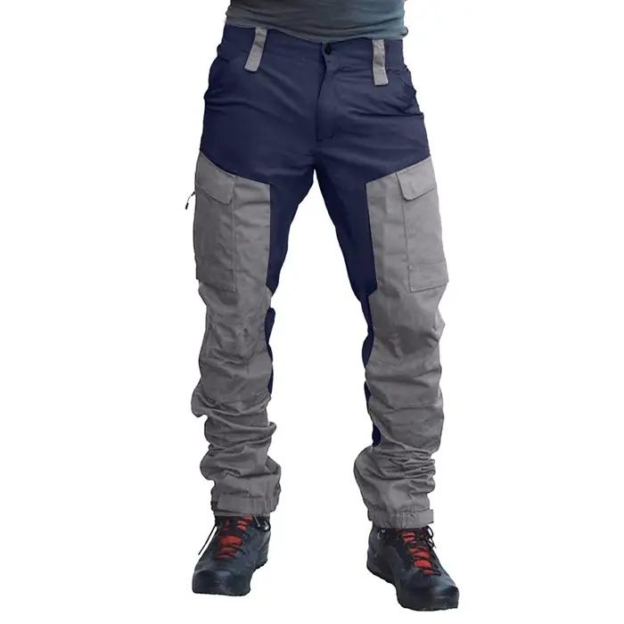 Pantalon cargo homme patchwork deux tons pour chasse jogging travail multi-activités outdoor