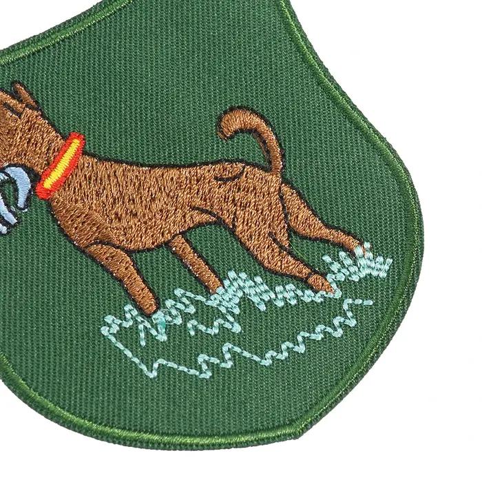 Muy Bien 2 pièces chien de chasse Patch tactique Animal oiseau Badge broderie Applique repassage vêtements autocollant fournitures de couture