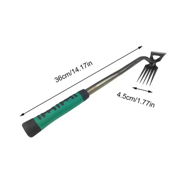 Outils de désherbage de jardin en acier au carbone avec manche en caoutchouc pour jardiniers amateurs et experts occaions spéciales de plantation et entretien de jardin