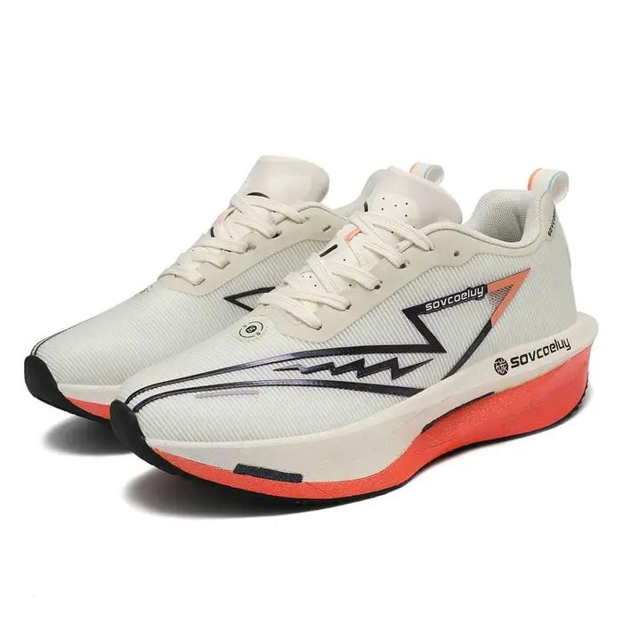 Chaussures de course planche de carbone spécialité Marathon hommes sport respirant léger femmes conf