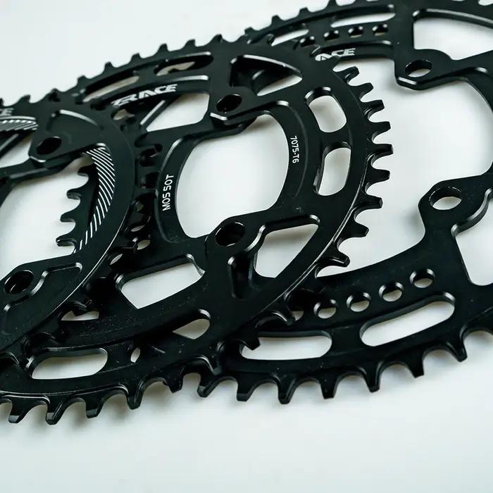 ZRACE-Plateaux de 40T/42T/44T/46T/48T/50T/52T BCD104, Dent Étroite AL7075 CNC, VTT/Route/Vélo de Gra