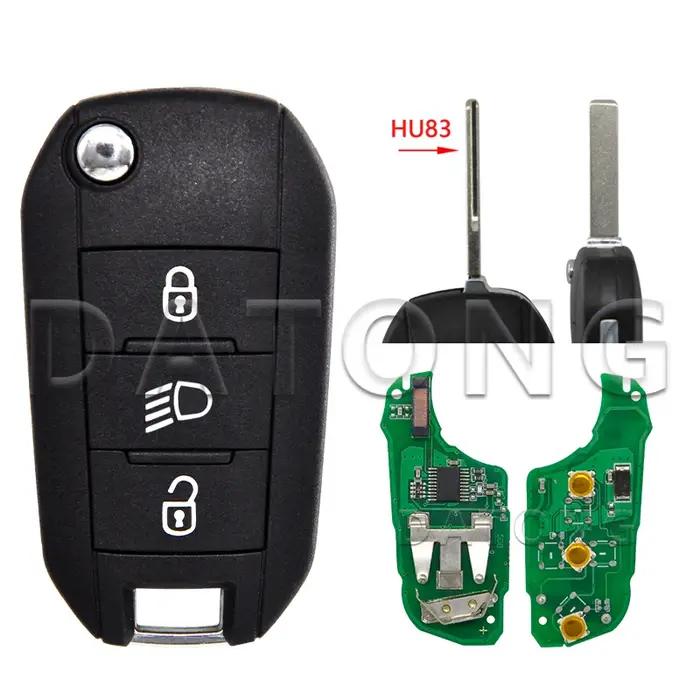 Datong World ID46 Puce PCF7941 433MHz Voiture Télécommande Clé Pour KIT 208 2008 301 308 508 5008 Cristaux en C-Elysee