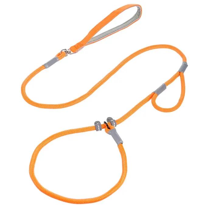 Laisse à double poignée réglable pour chien, fournitures pour animaux de compagnie, marche, chiot, P