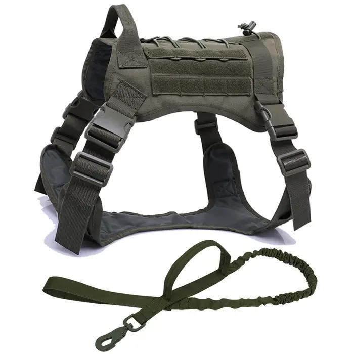 Harnais tactique pour chiens en nylon robuste pour promenades, randonnées et chasse occasions spéciales