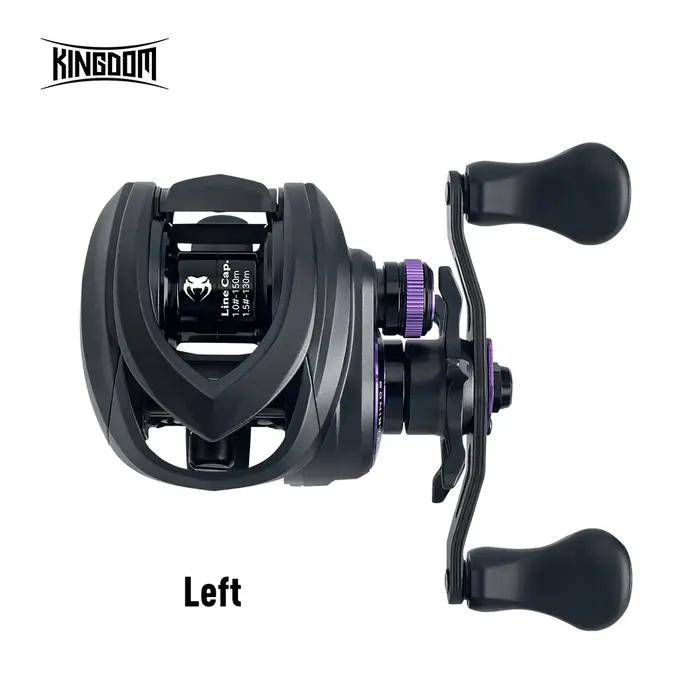 Kingdom Micro Pro Baitcasting moulinet de pêche 138g poids 7.6:1 rapport de vitesse 4.6kg traînée Max moulinets