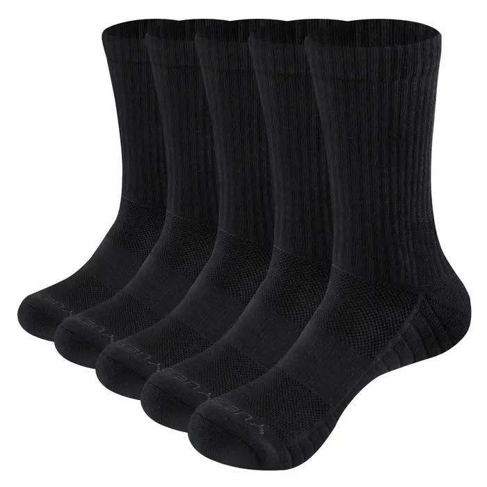 Chaussettes randonnée homme épaisses YUEDGE - Coton respirant rembourré pour chasse et trekking EU 37-46
