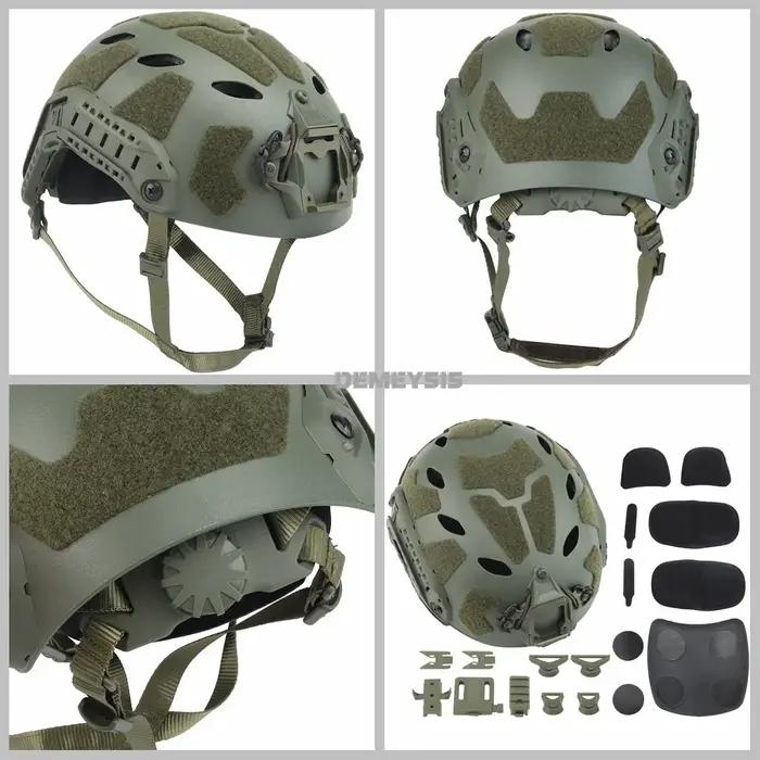 Casque tactique rapide pour airsoft, jeux CS, sports de plein air, chasse, tir, paintball, équipemen