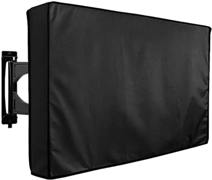 Housse de protection pour téléviseur extérieur imperméable de qualité supérieure blanc cassé, boîtie
