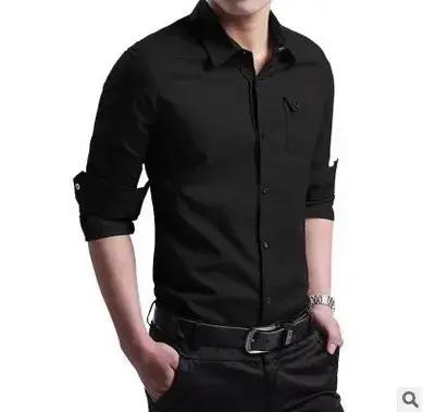 Chemise Homme Décontractée Habillée Nouvelle Collection 2026 Vêtements de Marque Célèbre Vert Armée