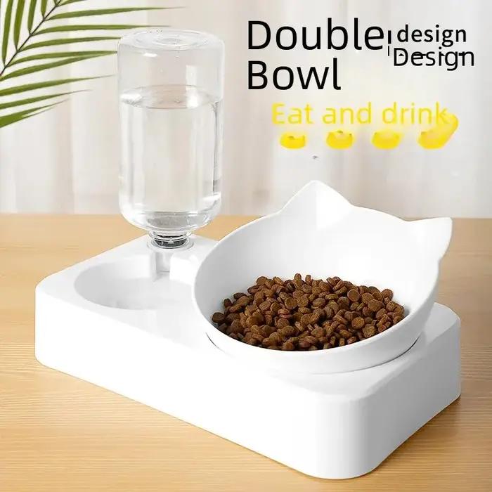 Double bol d'arrosage automatique pour animaux de compagnie