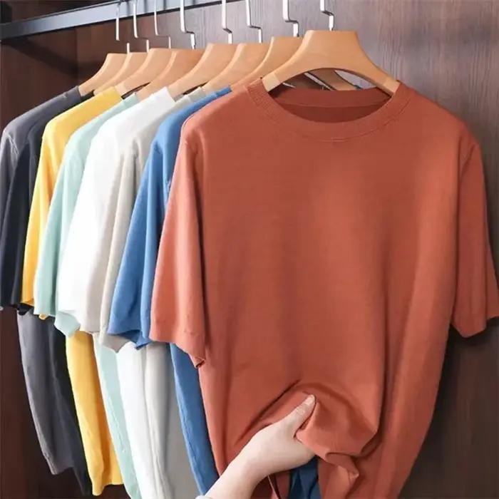 T-shirt en laine mérinos superfine pour hommes