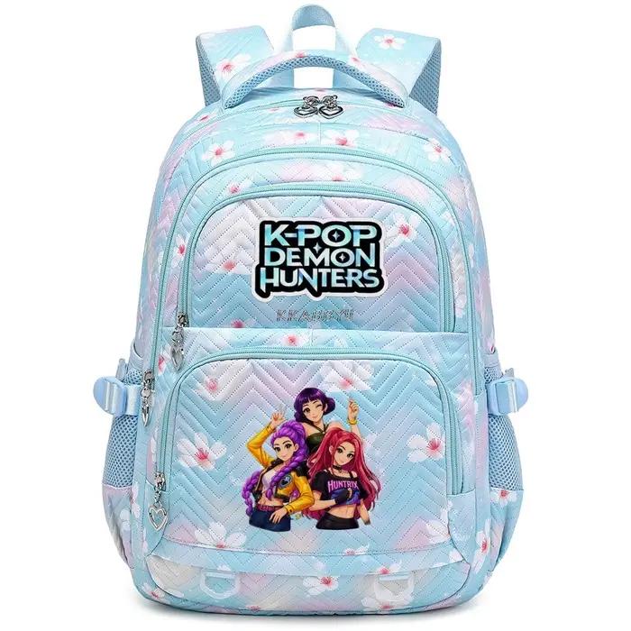 KPop Demon Hunters Sac à dos imperméable de grande capacité pour femmes et filles, sac à dos léger p