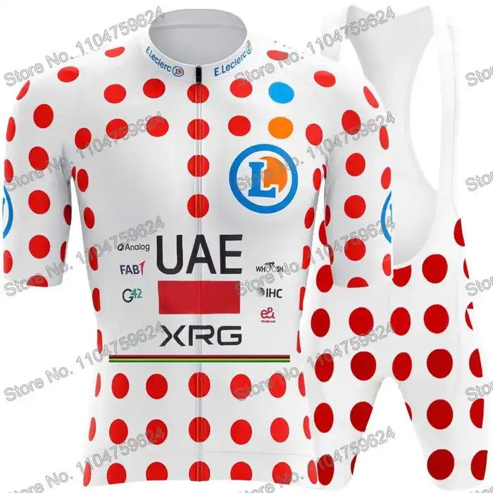 UAE Team 2026 Champion du monde Vêtements de cyclisme Tournée française Été Ensemble de maillot de cyclisme pour hommes Costume chemise de vélo de route Manche courte VTT Femmes Cuissard à bretelles p