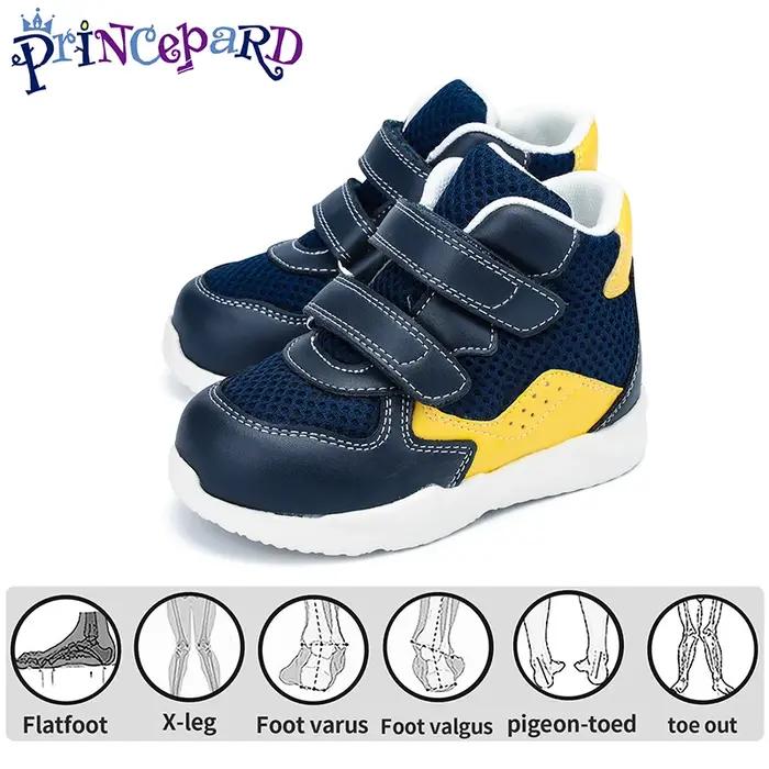 Chaussures orthopédiques Princepard pour enfants correctrices de première marche antidérapantes baskets pour garçons et filles toutes saisons