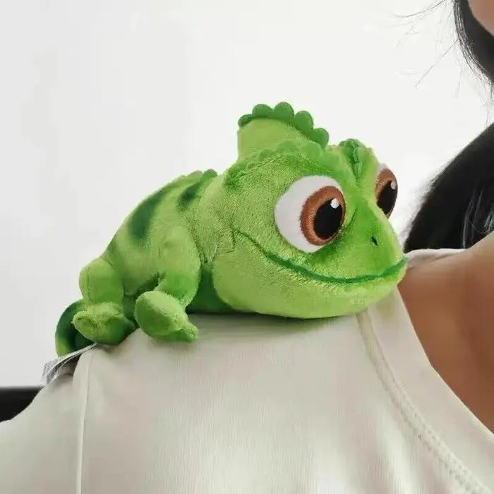 Pascal Raiponce Caméléon Peluche Poupée Pascal Animaux En Peluche Poupée Pascal Raiponce Épaule Léza