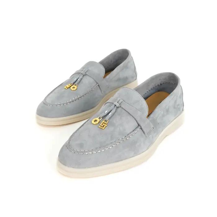 Chaussures décontractées de luxe à tête ronde pour femmes