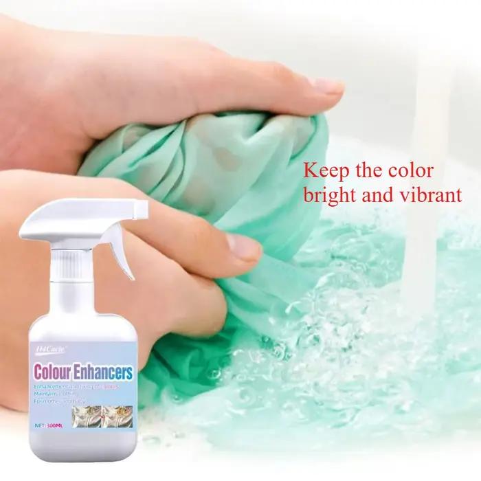 Spray de Restauration de Couleur pour Vêtements, Raviveur de Tissus en Coton Noir, Décoloration et Blanchiment Réducteur, Occasions Spéciales et Entretien Général