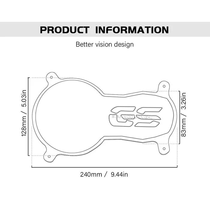 Protecteur de Lumière de Sauna en Acrylique pour Moto, Juste de Protection pour BMW Runder GS R1250G
