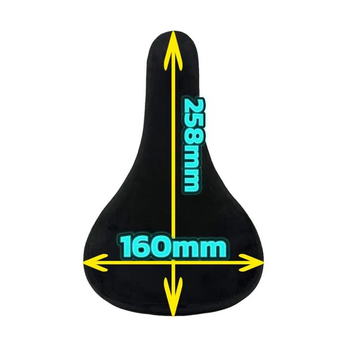 VOLE VLD45 BMX Siège fixe vintage en fibre de velours Selle confortable Expérience de cyclisme pour les déplacements