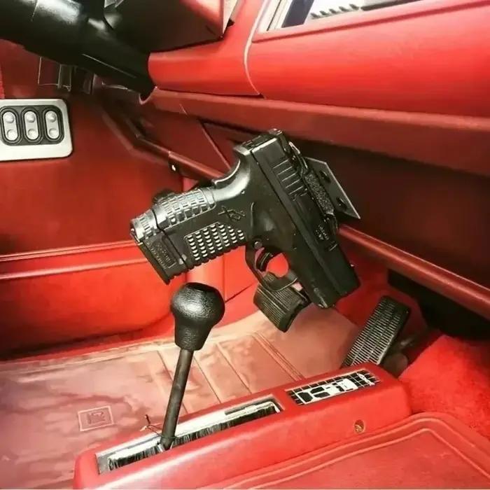 Porte-pistolet magnétique portable : conception cachée à traction rapide pour voitures et maisons - Support