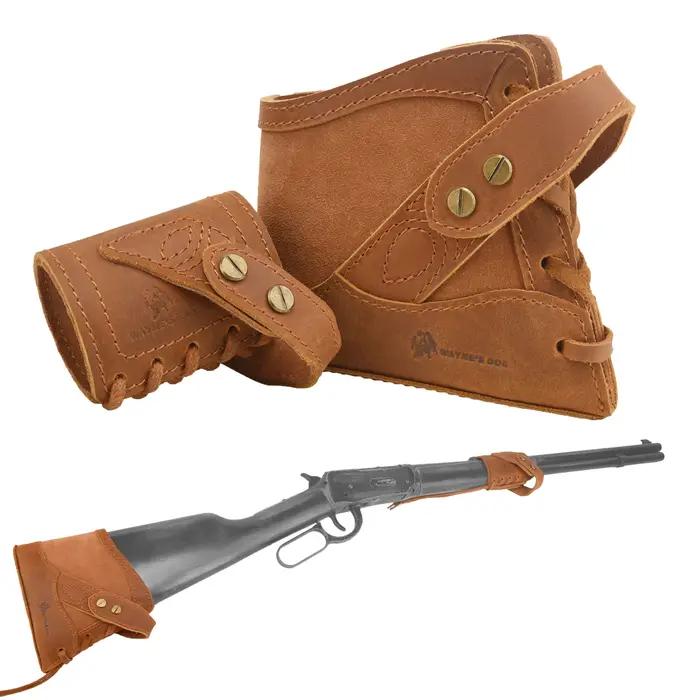 WAYNE'S DOG 1 ensemble cuir sans perceuse fusil pistolet harnais crosse recul Pad protecteur