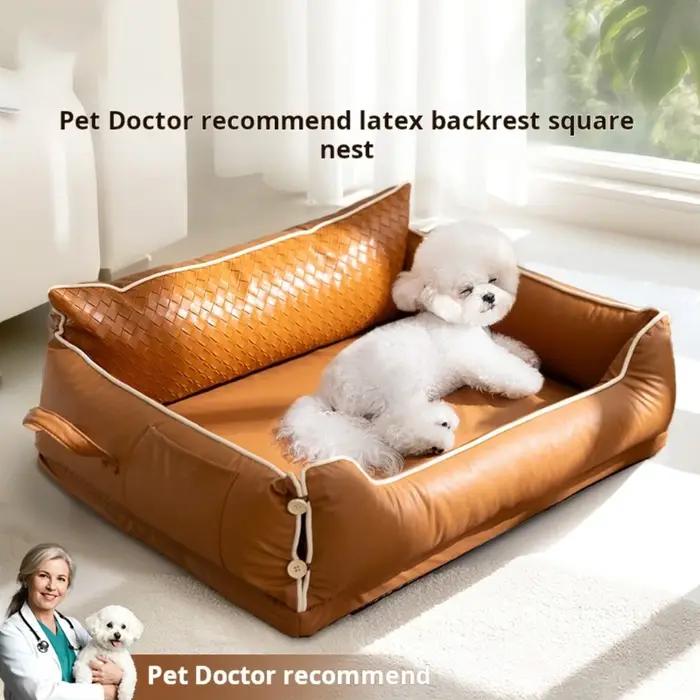 Chenil pour chien adapté à toutes les saisons cocon de confort chaleur d'hiver résistance aux déchirures canapé pour chiens de taille moyenne à grande matelas imperméable pour chiens occasions spéciales