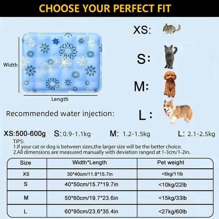 Tapis de refroidissement pour chien
