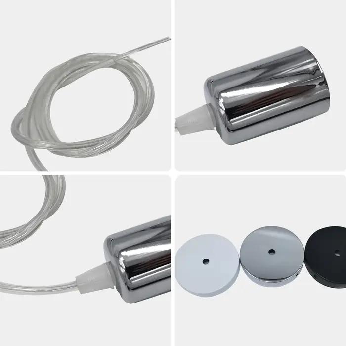 Support 0.5m Kit d'éclairage à vis ligne de douille ensemble de lignes de lustre bricolage accessoir
