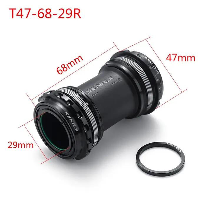 SENICX support de pédalier de vélo, pour essieu de manivelle DUB/24MM vtt/route, t47 68mm/t47 77mm/t