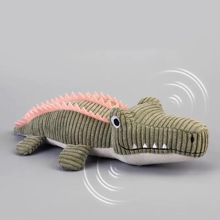 Jouet réaliste en peluche Crocodile pour chien