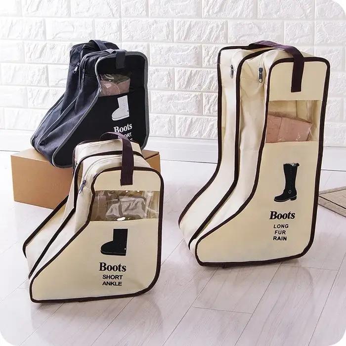 Sacs de rangement pour chaussures, couverture longue pour bottes de pluie, organisateur anti-poussiè