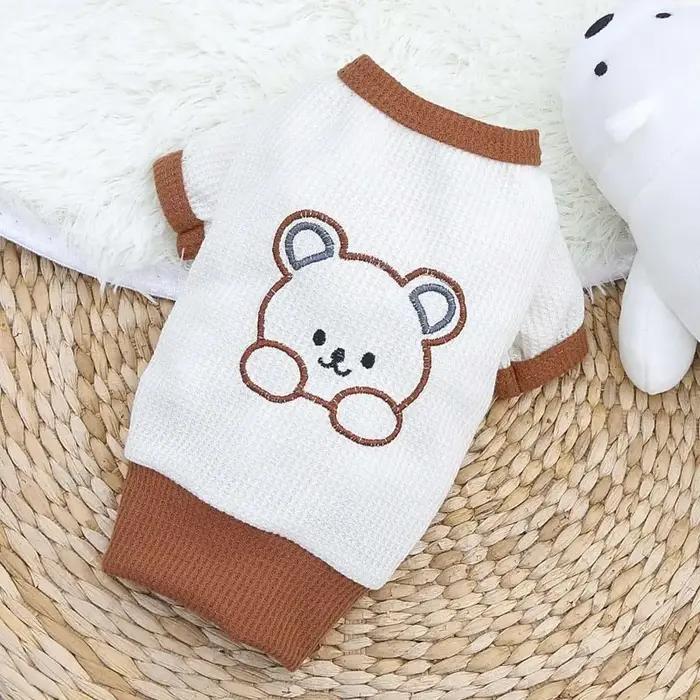 T-shirt doux pour chiot bouledogue français printemps-été pour chiens de petite et moyenne taille, v