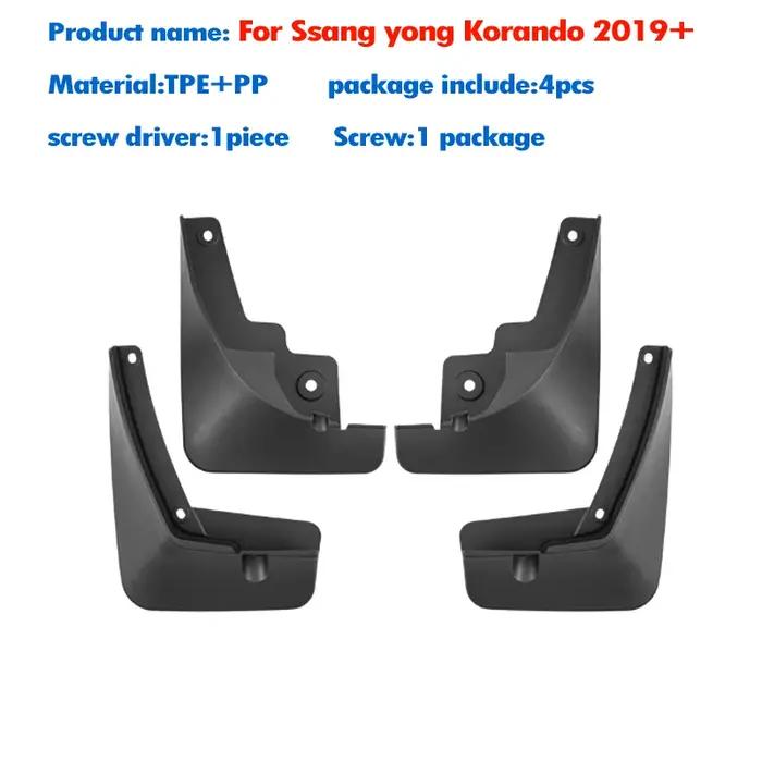 Garde-boue pour Ssang yong Korando, garde-boue, accessoires de voiture, style avant et arrière, 4 pi