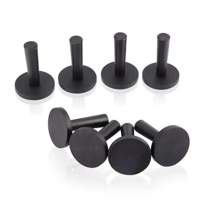 EHDIS 2/4/8 pièces Film de Fiber de carbone support magnétique outils feuille adsorbée en métal de Silicone pour la fixa