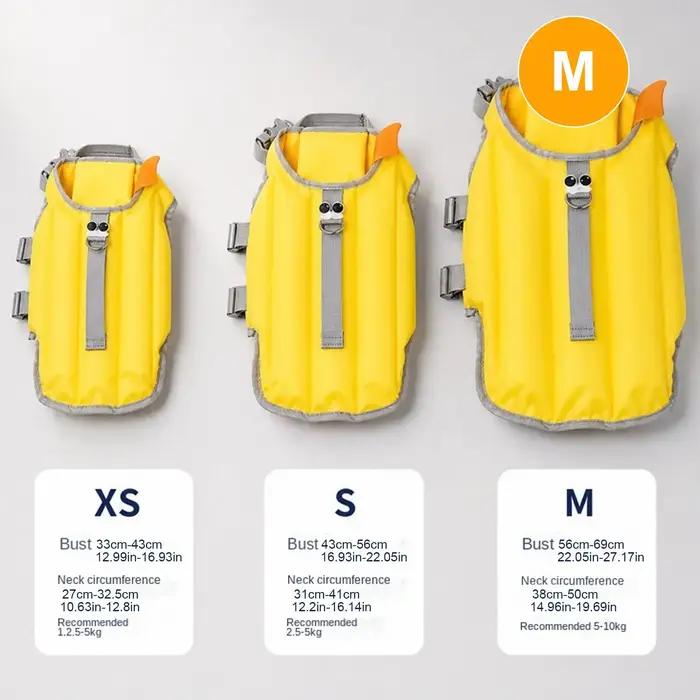 Gilet de sauvetage pour chien à haute flottabilité avec poignée
