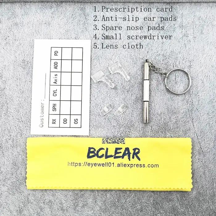 BCLEAR – lunettes de haute qualité pour femmes, monture en alliage métallique, demi-monture, S99002