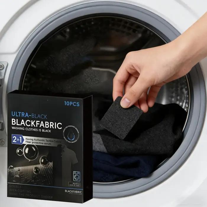 Feuille de restauration de couleur pour vêtements noirs T-shirts en coton et lin tableau à linge pour machine à laver occaions spéciales maintenir l'apparence des tenues noires
