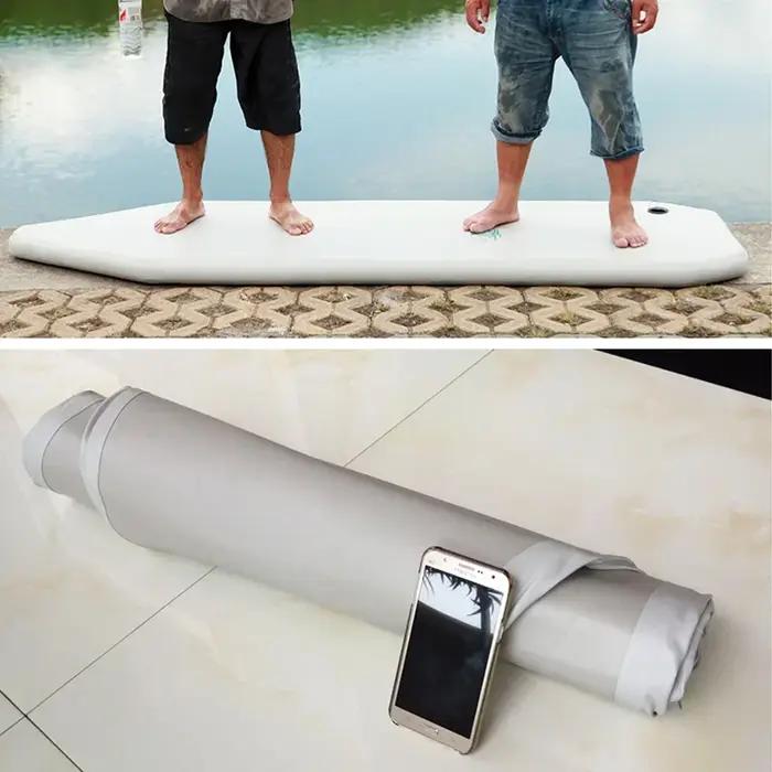 Plancher à air gonflable en PVC pour canoë-kayak, bateau de pêche, 1.75-3.6 m, Wear-retaire, Sunshin
