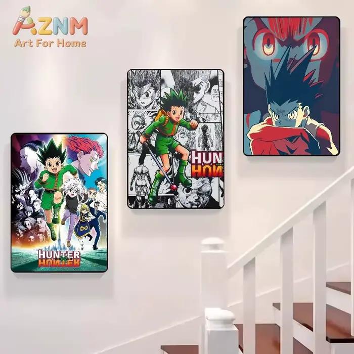 Affiche Anime Hunter x Hunter Peinture Toile Décoration Salon Art Murale Occasionnels Fan