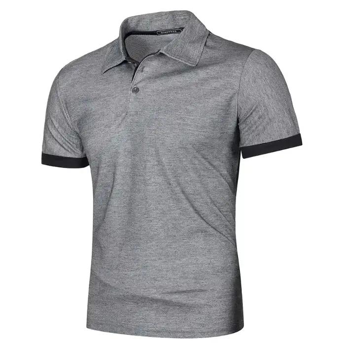 Polo d'été à manches courtes pour hommes, t-shirt de Sport, séchage rapide, athlétique, entraînement