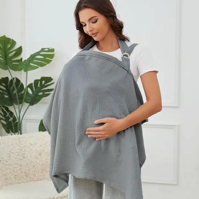 Couverture d'allaitement en mousseline pour bébé