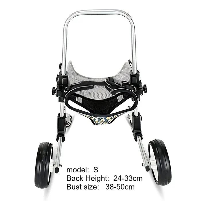 Fauteuil roulant léger pour chien, pour handicap des pattes avant, aide à la marche réglable pour la