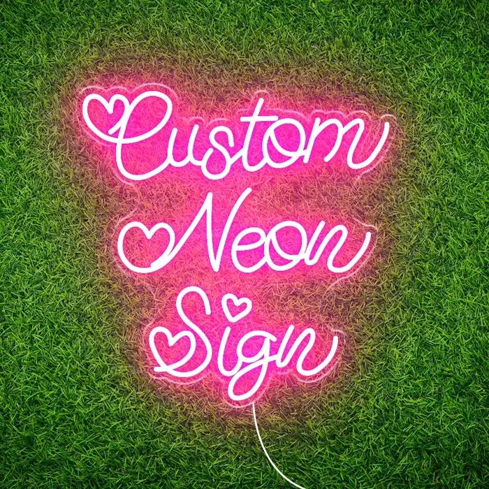 Enseigne néon personnalisée, enseigne néon LED personnalisée pour entreprise, mariage, anniversaire,
