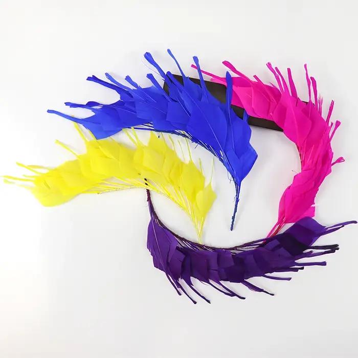Plume d'Oie Naturelle Teinte Colorée