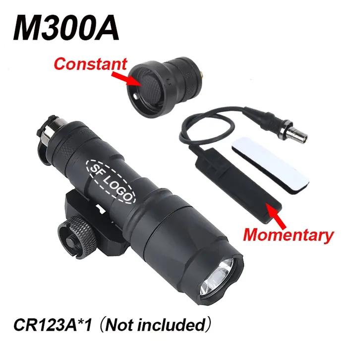 WADSN Airsoft Surefir M600C M600 M300 Lampe tactique de reconnaissance AR15 pour fusil, lampe torche