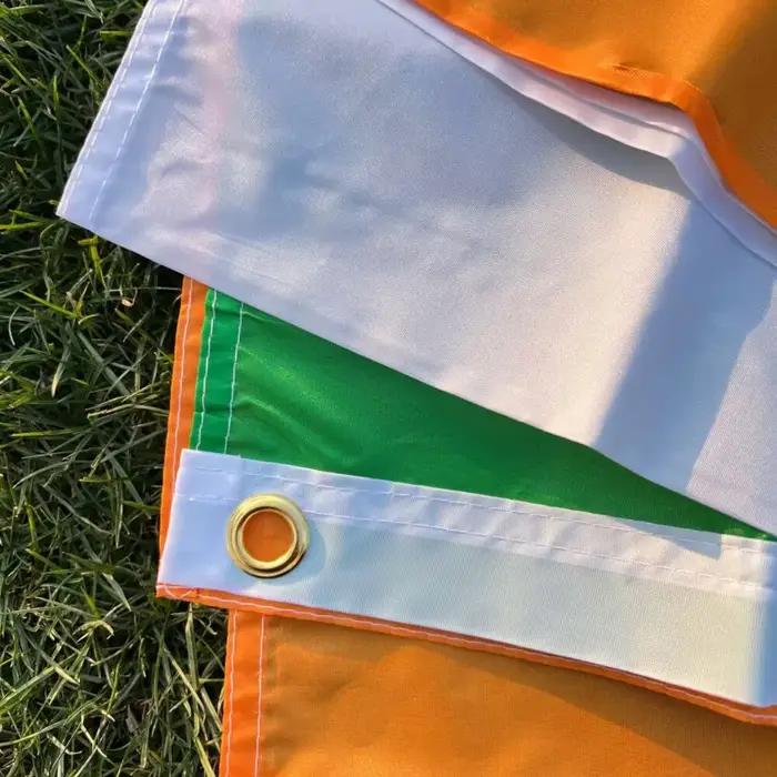 Drapeau d'Irlande 90X150cm 3x5ft suspendu polyester vert blanc orange IRE IR irlandais