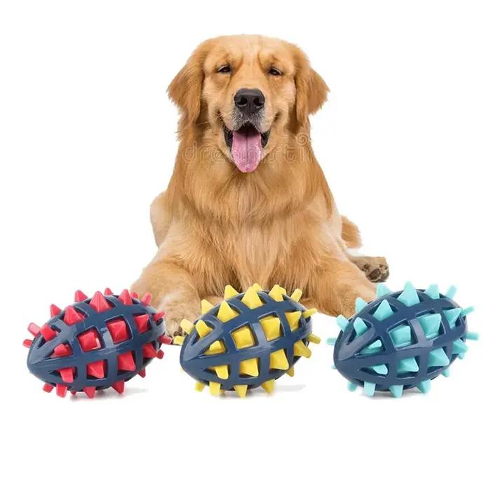 Rugby en caoutchouc pour chien