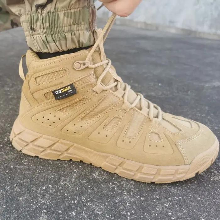 DulOutdoor-Bottes de saut militaires pour hommes, chaussures d'entraînement de l'armée, légères, abs