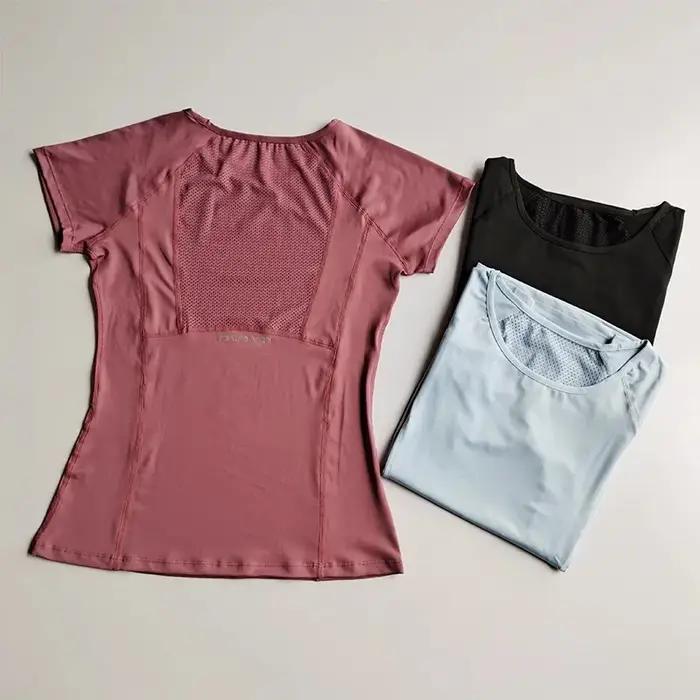 Chemise de sport de plein air pour femmes, vêtements de Yoga, T-Shirt de Fitness, de course, d'entra